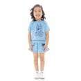 thumbnail image 3 of Bluey Toddler Girl Embroidered Graphic Top and Ruffle Shorts Set, 2-Piece, Sizes 12M-5T, 3 of 6