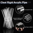 thumbnail image 3 of Uxcell Clear Rigid Acrylic Pipe, 115mm(4.53") ID x 120mm(4.72") OD 12" Round Polycarbonate Tube Plastic Tubing for Plumbing, Lighting, Aquarium, DIY Projects, 3 of 7
