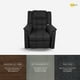 thumbnail image 5 of Sillón Reclinable Onstore Reposet París Lino Negro, 5 of 10