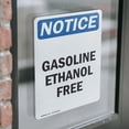 thumbnail image 4 of (2 Pack) Gasoline Ethanol Free OSHA Notice Sign 7 Inch X 10 Inch Vinyl Label Decal Sticker Weather Resistant, UV Protected for Workplace, Business, and Construction Site, Made in the, 4 of 7