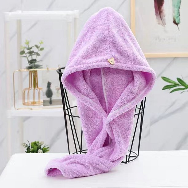 Toalla para el cabello de secado rápido para mujer, toallas suaves de microfibra, gorro de ducha, gorros de baño para mujer, gorro de pelo seco, cabeza de turbante para mujer