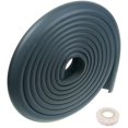 thumbnail image 1 of Rollo de espuma de 5 metros, protectores de borde de mesa en forma de L, protector de borde de espuma antichoque súper suave, prueba de seguridad para niños bebés, protectores de borde, negro, Tk Feliz Sencillez, 1 of 5
