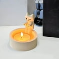 thumbnail image 6 of Jubilant Desktop Candlestick Cute Cartoon Cat Shape Candle Holder Synthetic Resin Candle Stand for Home Decoration, 6 of 7