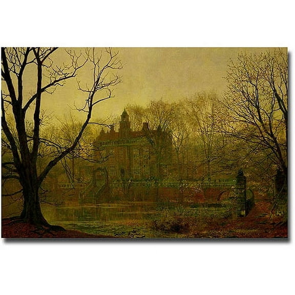 Trademark Fine Art "In the Cloaming 1878" Canvas Wall Art by John Atkinson Grimshaw