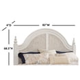 thumbnail image 5 of American Woodcrafters Rodanthe Dove White King Woven Wood Frame Headboard, 5 of 7