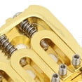 thumbnail image 3 of Guitare électrique à chevalet court fixe, 6 cordes, corps traversant, sans vibrato, dorée, 3 of 4
