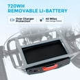 thumbnail image 6 of Zycle Z500 CITY Electric Trike 750W 15AH Battery City Tire Comfortable Seat with Parking Brake & Differential for Seniors, 6 of 15