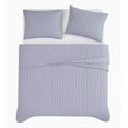 thumbnail image 4 of Brooklyn Loom Classic Solid 100% Cotton 200 Thread Count Percale Lavender 3-Piece King Quilt Set, Solid Casual themed, Adult Bedding, OEKO-TEX Certified, 4 of 9