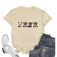 thumbnail image 2 of Trendfront Womens Highland Cow Graphic T Shirt Crewneck Short Sleeve Cute Farm Animal Print Casual Everyday Tee Tops, 2 of 5