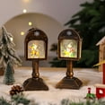 thumbnail image 6 of Sylvtty Christmas Wind Light USB/Battery Powered Mailbox Design Lamp Retro Sequin Glass Ball Santa Claus Snowflake Table Lamp Xmas Decor, 6 of 7