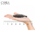 thumbnail image 2 of Camila Paris CP3015 3.255 inch French Banana Clip Hair Comb White Round Girls Ponytail Holder Interlocking Banana Combs For Volume Thick Hair. Fashion Styling Hair Accessories for Women Made in France, 2 of 29