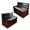 Black American Flag, variant on Chririnla RV Dinette Cushion Covers 2 Pack Stretchable Blue Rose Buttterfly Camper Seat Slipcover Non Slip Washable Sofa Couch Cover for Travel Trailer