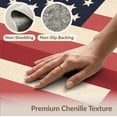 thumbnail image 6 of ODIKA 8'x10' Washable Area Rug Non-Shedding, Easy Care, Patriotic Door Striped Motif Border Independence Welcome July Flowing Dynamic for King Size Bedroom Under Bed, Master Suite, 6 of 7