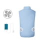 thumbnail image 5 of Chaleco de enfriamiento Toystoory para Acampar Ropa Deportiva Tecnología Fresca y Saludable Verde S, 5 of 6