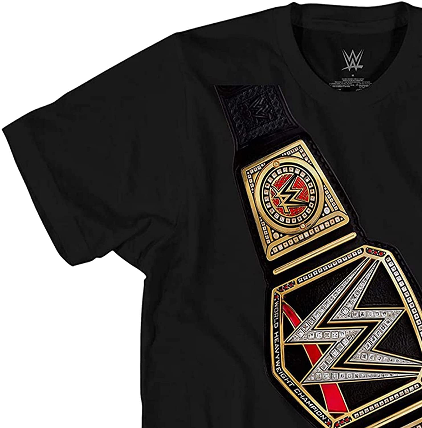 Men's WWE Championship Belt T-Shirt - Black - Small : Clothing,  Shoes & Jewelry