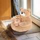 thumbnail image 5 of Cama desmontable lavable para osos de peluche | Esterilla cálida y cómoda para gatos para perro | Soporte profundo para el sueño, forro polar de felpa, parte inferior antideslizante | Camas para, 5 of 6