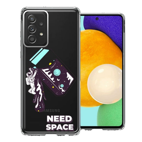 MUNDAZE for Samsung Galaxy A52 Need Space Astronaut Stars Design Double Layer Phone Case Cover