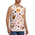 thumbnail image 2 of Xecao Cute Dog Print Men's Tank Top: Sleek Sleeveless Tee for Casual Sports and Beach Occasions-XX-Large, 2 of 7