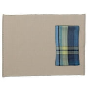 Home Trends Ribbed Placemat & Napkin Set, Vallejo Tan