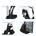 thumbnail image 5 of Controller Stand with Headphone Hanger Remote Control Game Discs Storage Rack Mount Holder for PS5/PS4/XBOX/Switch-Black, 5 of 6