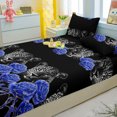 thumbnail image 4 of 1 Simple Modern Animal Printed Matte Fitted Sheet  Bedroom Printed Bed Cover  Bedding (Excluding Pillowcases), 4 of 4