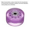 thumbnail image 4 of Uxcell 32 x 58mm Roller Skate Wheels with Bearings 82A Quad Skate Replacement, Shine Purple 4 Pack, 4 of 6