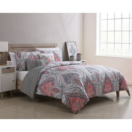 Better Homes Gardens King Medallion Reversible Gray Coral