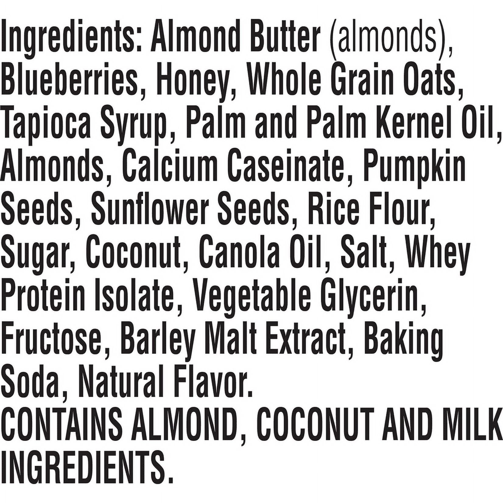 Nature Valley Packed Sustained Energy Bar, Almond Butter and Blueberry, 4 ct
