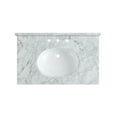 thumbnail image 6 of Swcorp CS-FGC004-BN 34.5 in. Verona Console Sink in Brushed Nickel with Carrara White Counter Top, 6 of 8