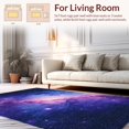 thumbnail image 2 of Flatwoven High Traffic Area Rug, Striking Starfield Visual Experience, Non Slip, Stain Resistant, Washable Area Rugs for Living Room, Bedroom(Purple, 4X6), 2 of 8