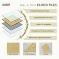 thumbnail image 4 of PowerSellerUSA Self-Stick Vinyl Modern Geometric Floor Tiles Ultra Durable 1.5mm Thick Tiles, 2-Pack/40 Square Ft., 12" x 12", Gold Geometric, 4 of 8