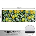 thumbnail image 5 of Kitchen Rugs Sets Of 2,Yellow Lemon Flowers Black Pattern Anti Fatigue Kitchen Mat Rugs Non Slip Washable,Decorative Kitchen Floor Mats for Kitchen,Sink,Laundry,17"x47"+17"x47", 5 of 5