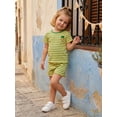 thumbnail image 6 of Cenuakty Baby3M 6M 12M 18M 24M 2T 3T Girl 2Pcs Summer Outfits Short Sleeve Fruit Embroidery Tops and Shorts Set Toddler Spring Clothes, 6 of 9