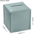 thumbnail image 2 of PU Leather Tissue Box Cover Square – Modern PU Leather Cube Tissue Box Holder Decorative for Bathroom Vanity Countertop/Night Stands/Office Desk, 2 of 6