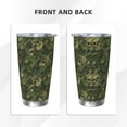 thumbnail image 3 of KLL Green Camouflage Skull Print 40oz Stainless Steel Insulated Car Cup with Spillproof Lid - Keep Your Drink Hot or Cold on the Go-Straw Two-piece Set, 3 of 8