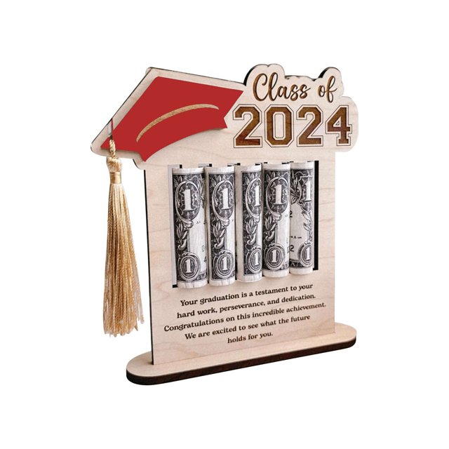 Offres! Cadre de Support Mon Ey pour Collation des Grades 2024 Cadeau de Collation des Grades Personnalisé Message Cadeau Fait Main Nom Personnalisé Cadeau pour Elle Diplômé pour Lui (Rouge)