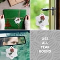 thumbnail image 5 of 3drose, Deep Red Poppy Flower Botanical Print, 3 inch Snowflake Porcelain Ornament, 5 of 7