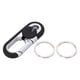thumbnail image 2 of Cadena de Llave de Automóvil para Hombres, Buena Elasticidad de Metal de Doble Anillo Llavero Pulido Fino Resistente Al Desgaste para Las Llaves Colgantes Herramient de Bits, 2 of 7