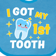 thumbnail image 4 of Inktastic I Got My 1st Tooth with Cute Tooth Baby Boys or Girls Baby Bib, 4 of 4