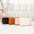 thumbnail image 4 of LinYooLi Sacs à Bandoulière en Cuir PU pour Femmes, Chaîne Texturée à la Mode, Sacs à Bandoulière en Strass, Sacs à Main Tendance d'Été, Sacs à Main pour Téléphone, 4 of 6