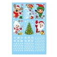 thumbnail image 1 of pitrice 9pack/lot Christmas Window Stickers Reusable Snowman Print Decoration Christmas Stickers For Windows C, 1 of 6