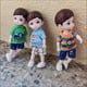 thumbnail image 2 of Muñecas Lindas De 15,24 Cm, Modelo De Niño 13 Articulaciones Móviles Ojos Pintados De Plástico, Juguetes Para Niños Ropa De 4 Colores Juguetes De Muñecas, 2 of 4