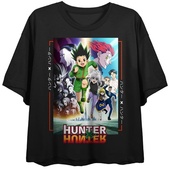 Hunter X Hunter Key Characters Women's Black Crop-S