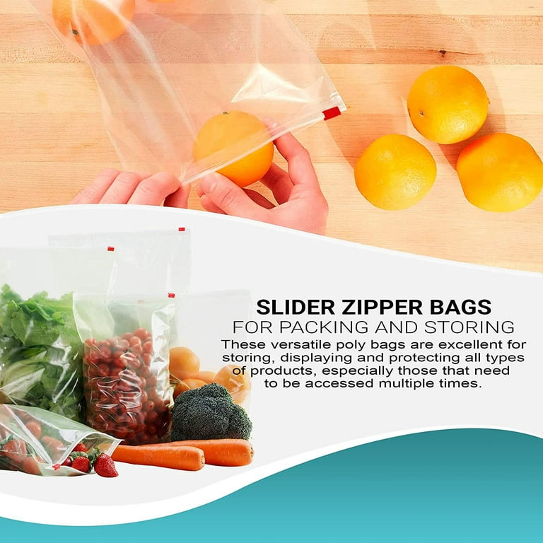  Clear Plastic Reusable Zip Bags - Bulk GPI Case of