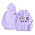 thumbnail image 2 of Sweat à Capuche Imprimé à la Mode pour Femmes Chandails en Molleton Décontractés Amples pour Usage Quotidien et Confortables, 2 of 6