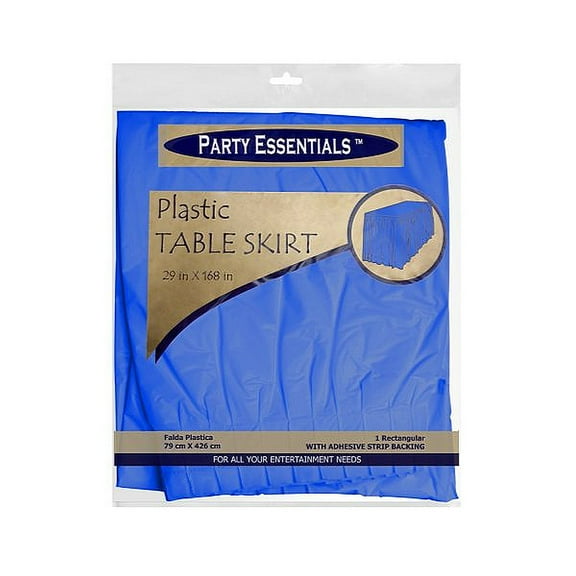 1 - Party Essentials 29″ X 14′ Table Skirts – Royal Blue