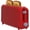 Red, variant on 2-Slice Toaster with 10" Extra Long Slot, 6 Browning Levels, Removable Crumb Tray, Defrost, Reheat & Cancel Functions, Auto Shut-Off Safety,Black