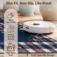 thumbnail image 6 of Design&I 3'x5' Washable Area Rug Welcome Stars Tartan Stripe Layer Door Striped Patriotic Vintage Refined for Home Office, Hallway, Low Profile & Durable Daily Traffic Ready, 6 of 7