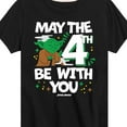thumbnail image 3 of Star Wars - Yoda May The 4Th - Toddler And Youth Short Sleeve Tee, 3 of 5