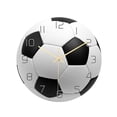 thumbnail image 1 of Injueey Reloj de pared de acrílico, decoración de dormitorio de casa de poco ruido, forma de fútbol Decoración del hogar Forma de fútbol, 1 of 6